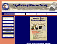 Tablet Screenshot of fayettehistoricalsociety.org