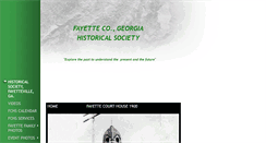 Desktop Screenshot of fayettehistoricalsociety.com